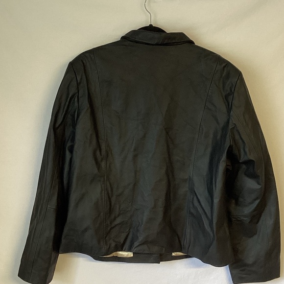 Reneshanta Classic Black Women's Leather Jacket Size XL - Picture 5 of 8
